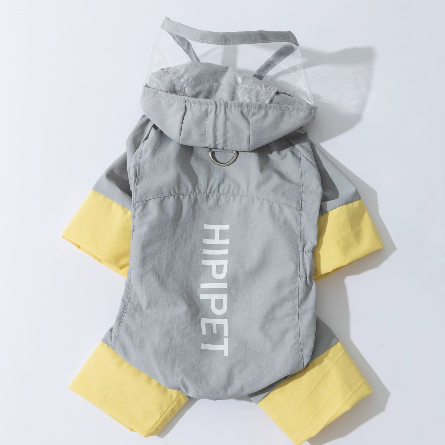 Imperméable pour chien en laisse — Avec bords givrés et couleur contrastée