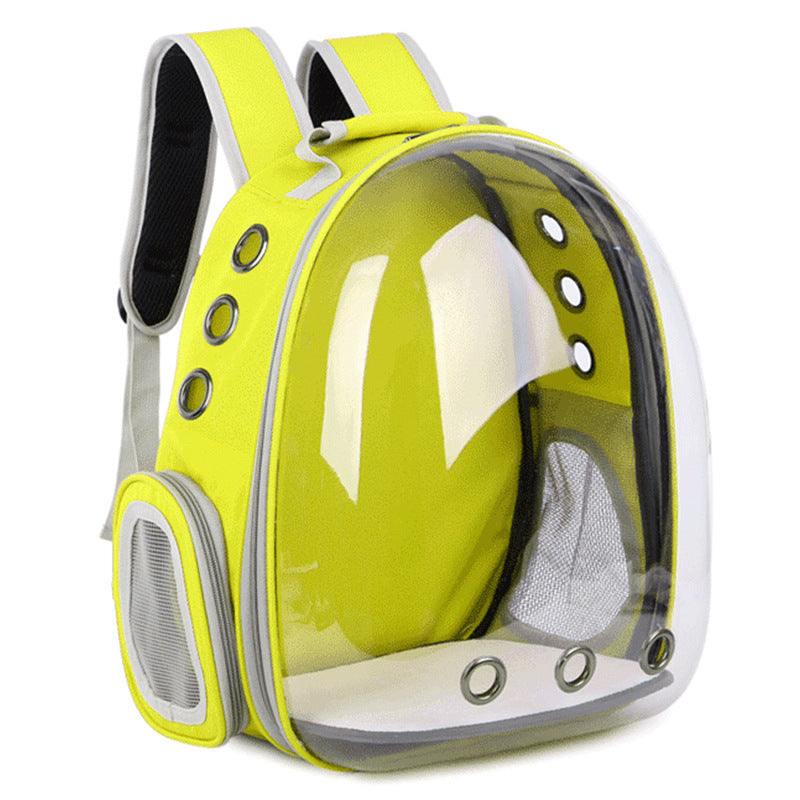 Sac à dos transparent en forme de capsule spatiale — pratique et design