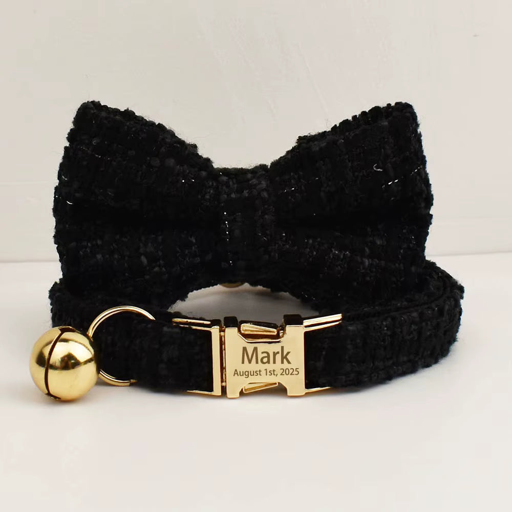 Collier pour animaux de compagnie – nouveau modèle gravé avec clochette