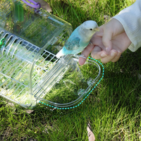 Cage de transport pour perroquet — jaune, design sécurisé