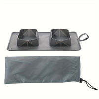 Gamelle double pliable pour animaux — portable et pratique