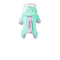 Imperméable pour chien en laisse — Avec bords givrés et couleur contrastée