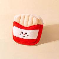 Sac à dos à laisse pour animaux — design burger et frites