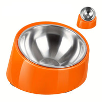 Gamelle inclinée pour animaux en acier inoxydable — 15° pour un meilleur confort