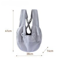 Sac à dos animalier — Design croisé, pour petits chiens et chats