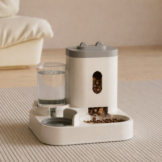 Distributeur automatique de nourriture et eau pour chiens et chats — grand modèle