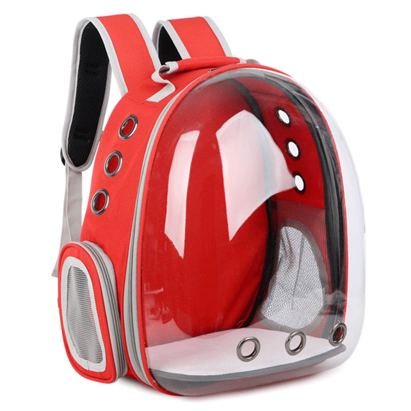 Sac à dos transparent en forme de capsule spatiale — pratique et design
