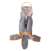 Imperméable pour chien en laisse — Avec bords givrés et couleur contrastée