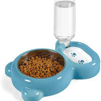 Ensemble gamelles pour chat avec distributeur d'eau — Design pratique et hygiénique