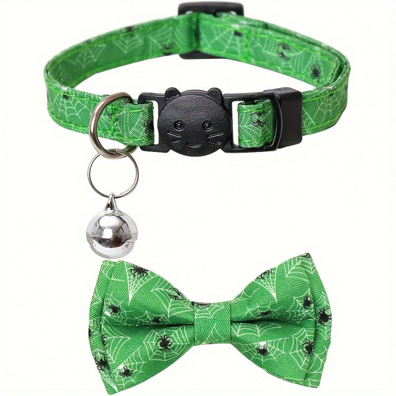 Collier halloween pour chats design ajustable — pratique et fun