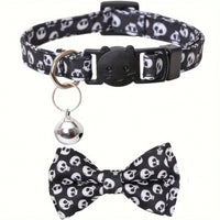 Collier halloween pour chats design ajustable — pratique et fun