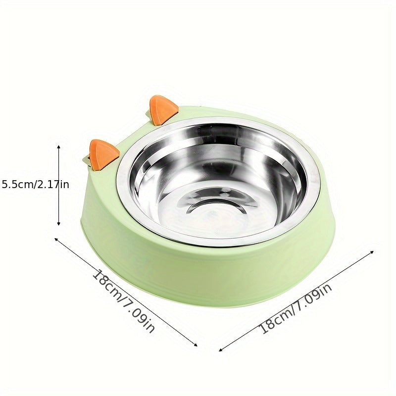 Gamelle en acier inoxydable – amovible avec couvercle pour cage ou chenil