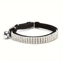 Collier pour animaux — bijoux scintillant avec clochette rotative