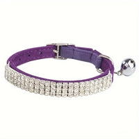 Collier pour animaux — bijoux scintillant avec clochette rotative