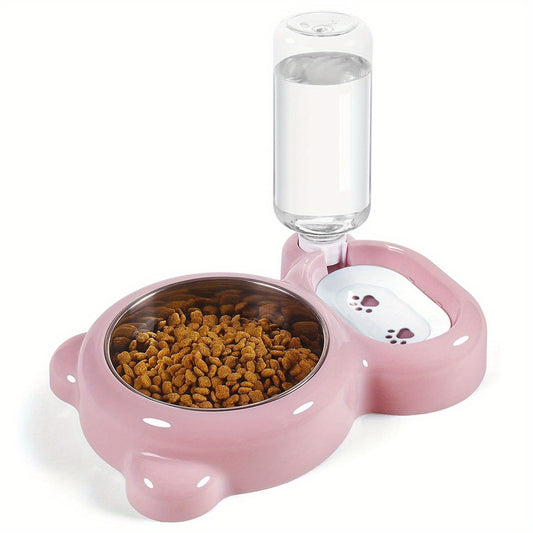 Ensemble gamelles pour chat avec distributeur d'eau — Design pratique et hygiénique