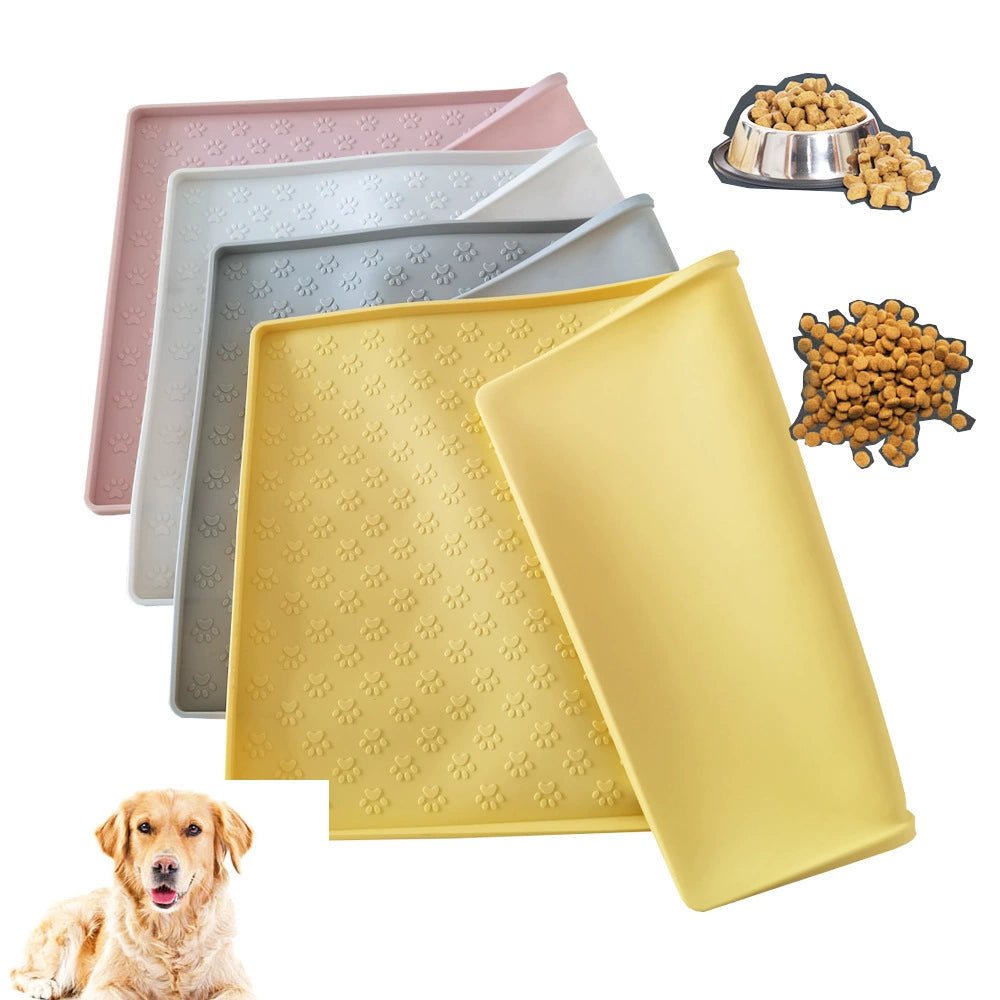 Tapis silicone pour gamelle — protection anti-déversement pour chien et chat