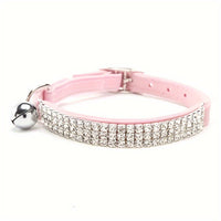 Collier pour animaux — bijoux scintillant avec clochette rotative
