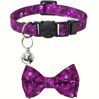 Collier halloween pour chats design ajustable — pratique et fun