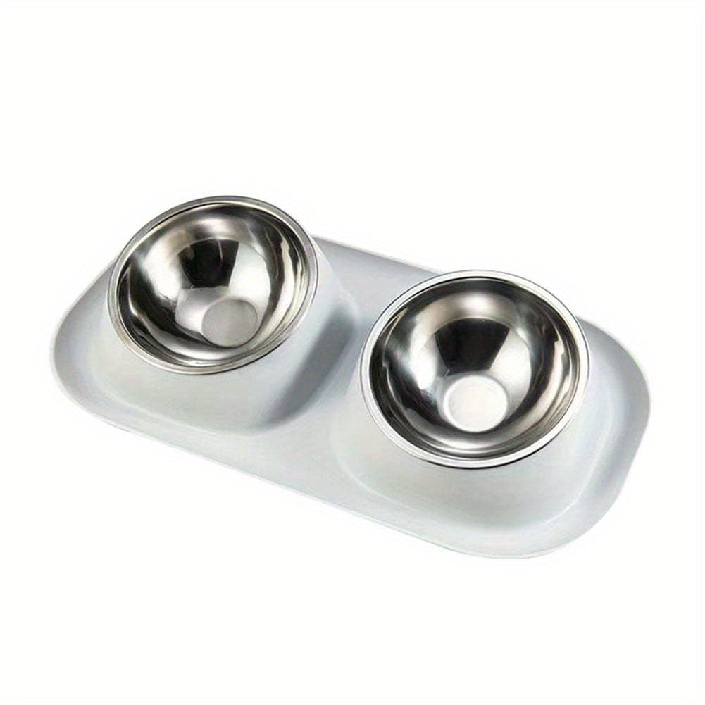 Ensemble de 2 gamelles amovibles pour chiens et chats — design pratique et antidérapant
