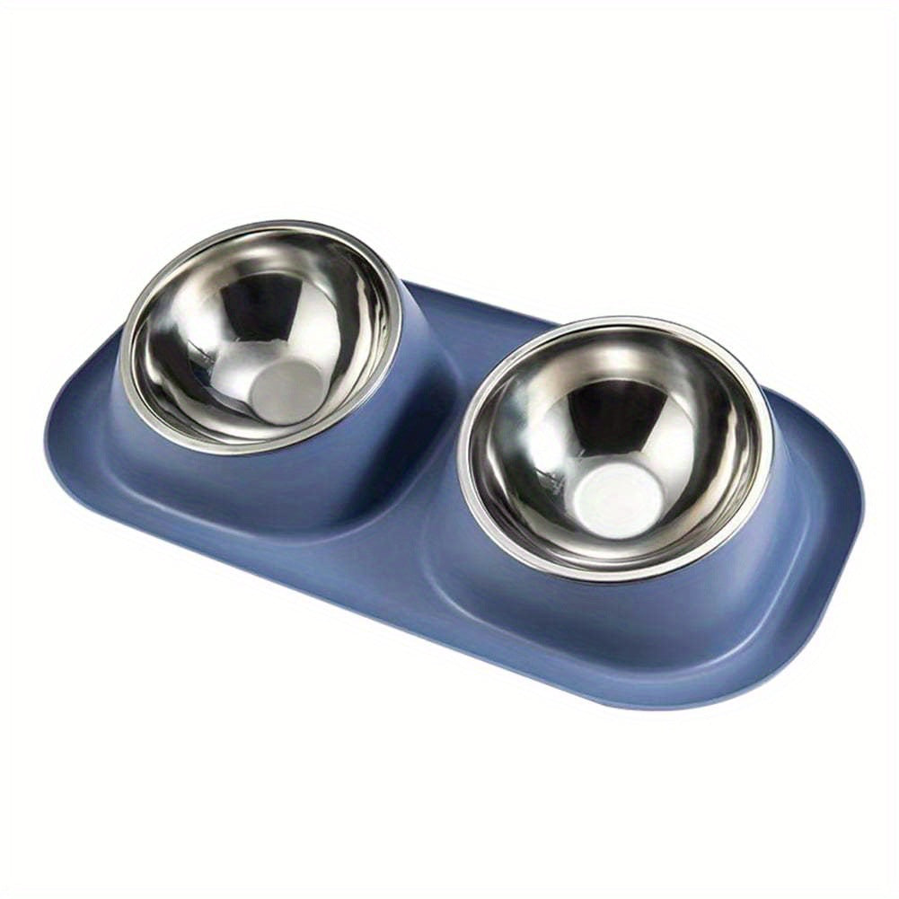 Ensemble de 2 gamelles amovibles pour chiens et chats — design pratique et antidérapant