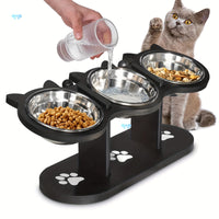 Bol pour Chat élevé — Inclinaison de 15° pour un confort optimal