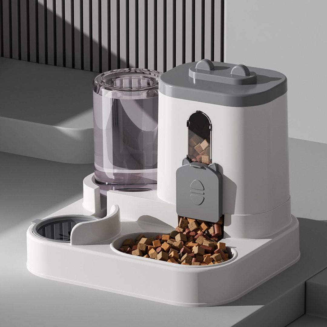 Distributeur automatique de nourriture pour chats et chiens — Accessoire pratique et design